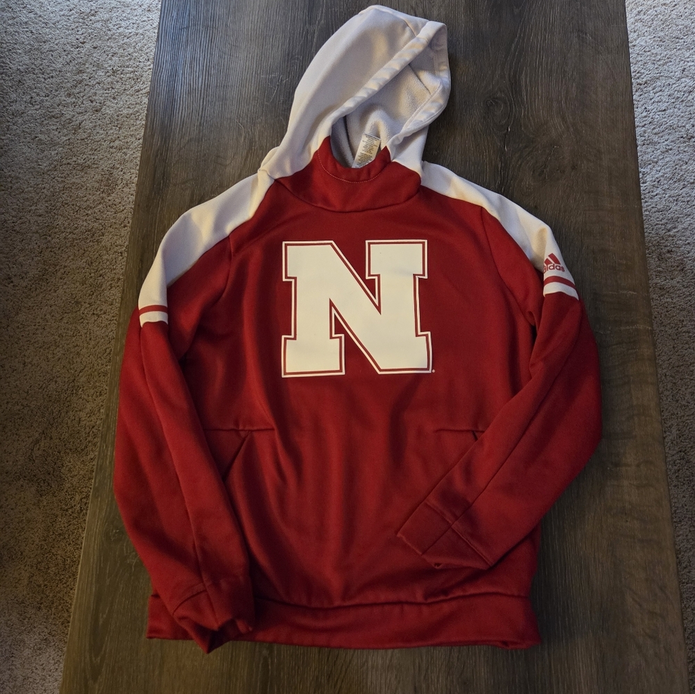 Boys L 14/16 Adidas Husker Hoodie